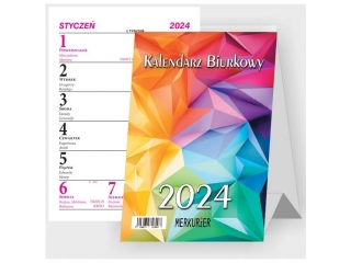 Kalendarz biurkowy BESKIDY Merkurier stojący B1 2024