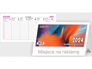 Kalendarz biurkowy BESKIDY Europa leżący B4 2024