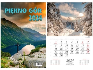 Kalendarz wieloplanszowy BESKIDY W 1 Piękno Gór 2024