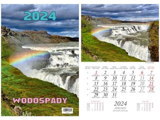 Kalendarz wieloplanszowy BESKIDY W 8 Wodospady 2024