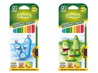 Kredki CRICCO trójkątne - 12 kolorów cienkie