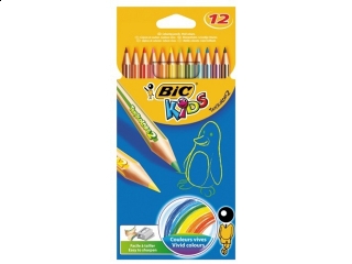 Kredki BIC Tropicolors cienkie 12 kolorów HURT