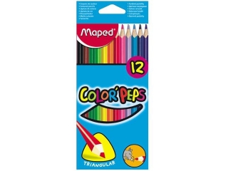 Kredki trójkątne Color-Peps 12 kolorów cienkie (83212)