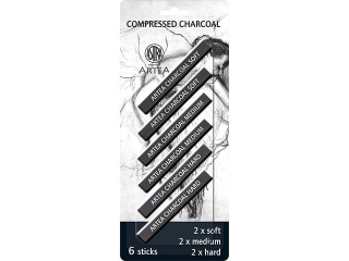 Zestaw w�gli prasowanych ASTRA 6szt. blister - czarny