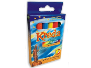 Kreda okrągła kolorowa 6szt.