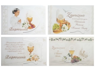 Kartki zaproszenia PANORAMA  komunia