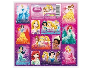 Naklejki 16x16 DERFORM Disney Księżniczki