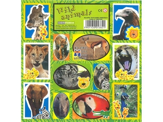 Naklejki 16x16 DERFORM Dzikie Zwierzęta