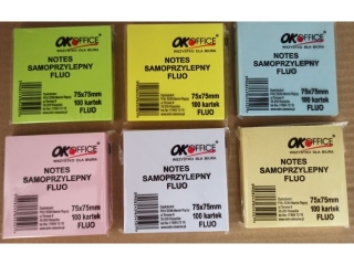 Notes samoprzylepny SDM 75x75cm 100k. mix kolor