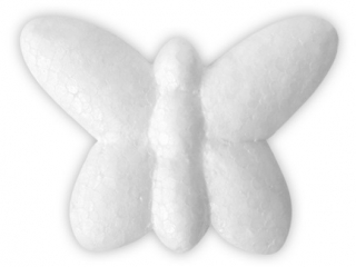 Styropianowy motyl 65mm 6szt