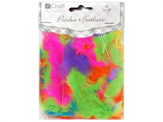 Piórka dekoracyjne DPCRAFT Exotic 5-12cm 5g Wielkanoc