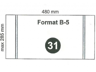 Okadka samoprzylepna B5 Fol-Plast max:285x480mm