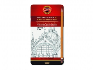 Komplet ołówków grafitowych KOH-I-NOOR 1502/III Technic 5B-5