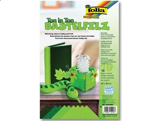 Filc FOLIA 20x30cm odcienie zielone