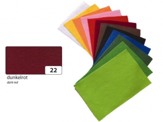 Filc FOLIA 20x30cm - czerwień ciemna