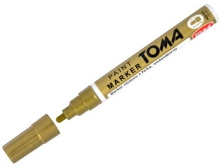 Marker olejowy TOMA fibrowa koñcówka 2, 5mm, z³oty