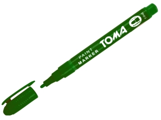 Marker olejowy TOMA 1, 5mm - zielony