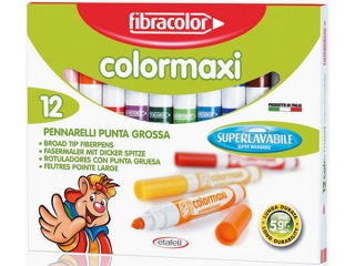 Mazaki 12 kolorów FIBRACOLOR Color Maxi
