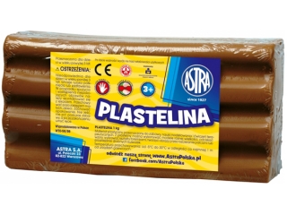 Plastelina ASTRA 1kg brzowa