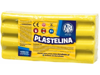 Plastelina ASTRA 1kg cytrynowa