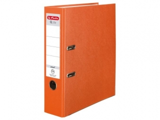 Segregator A4 8cm HERLITZ Q.file standard PP - pomaraczowy