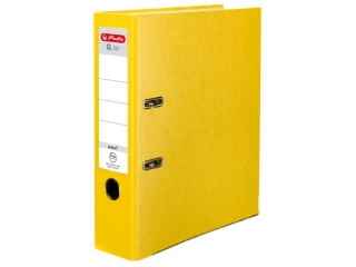 Segregator A4 8cm HERLITZ Q.file standard PP - żółty