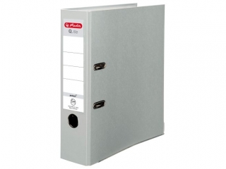 Segregator A4 8cm HERLITZ Q.file standard PP - popielaty
