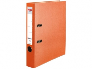 Segregator A4 5cm HERLITZ Q.file PP - pomaraczowy