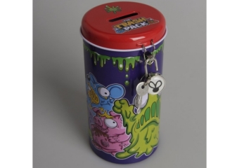 Skarbonka metalowa TRASH PACK z kłódką