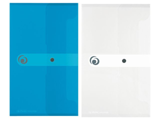 Teczka kopertowa HERLITZ Easy Orga DL - bia�a/niebieska HURT