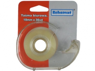 Taśma biurowa z obcinaczem 18mm x 36yd 5018