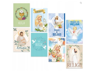 Zeszyt do religii DELTA A5 32k. kratka, z poddrukiem