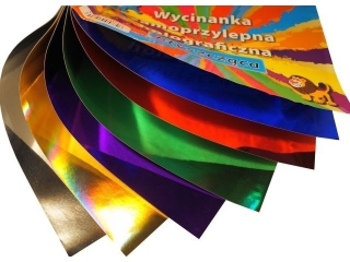 Wycinanka samoprzylepna CORMORAN A4 6k. Holograficzna byszc