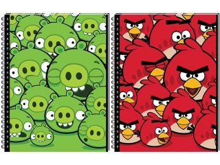 Kołozeszyt A5 80k. INTERDRUK Angry Birds kratka
